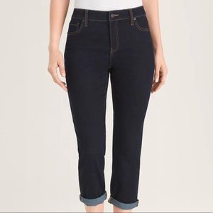 Chico’s 95% Cotton The Platinum Crop Jeans - XS/S